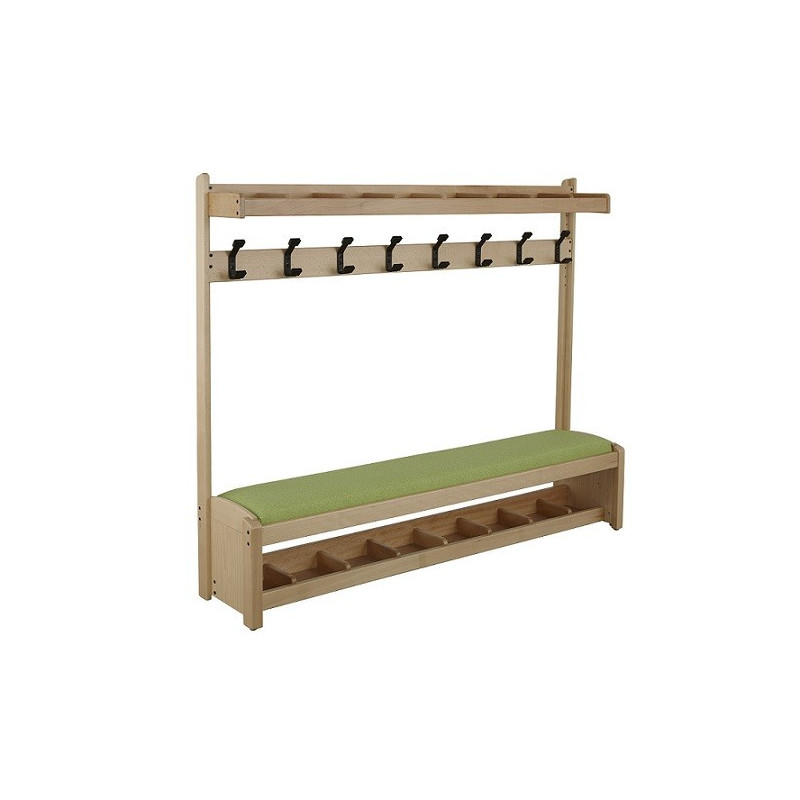 Banc vestiaire 8 casiers
