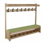 Banc vestiaire 8 casiers