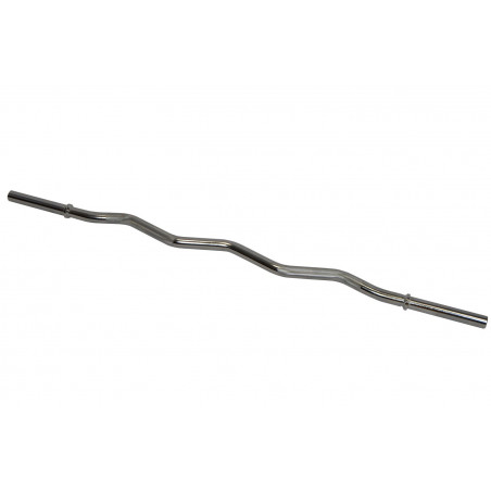 Barre d'haltère curl + 2 stop-disques Sporti France 062761