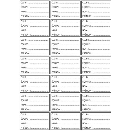 Etiquettes bouteilles Sporti France 062757