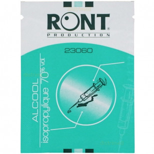 Lot de 10 serviettes alcool 70° Sporti France 066073