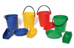 Ensemble seau, pelle et accessoires Sporti France 099233