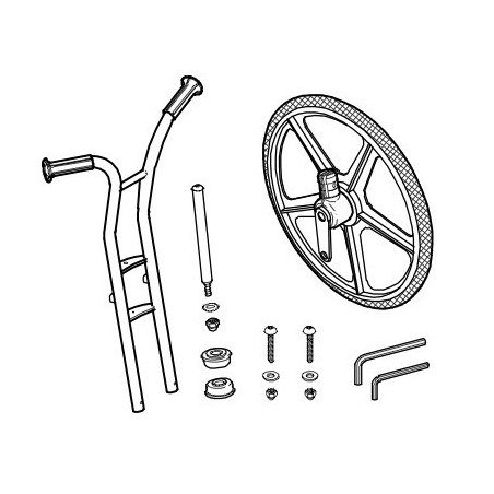 Fourche + roue avant Penny Farthing Winther