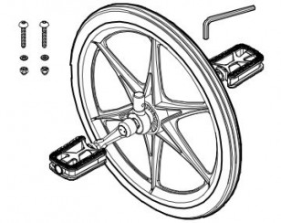 Roue avant pédalier Viking Explorer Winther 50657