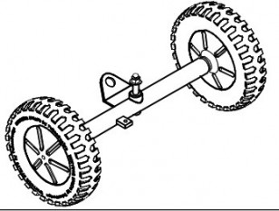 Essieu arrière avec roues Viking Explorer Winther 50830