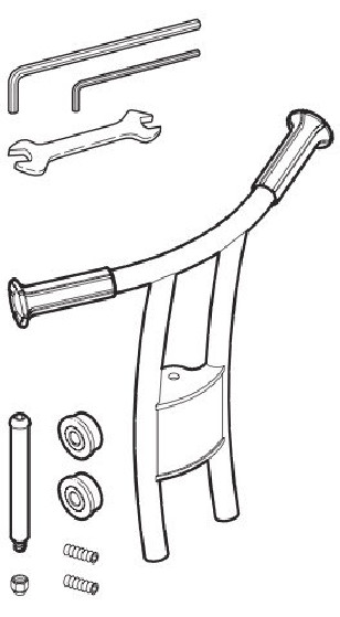 Fourche + axe + bagues Circleline Winther 50451