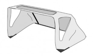 Capot arrière Turtle Kiddy Bus Winther