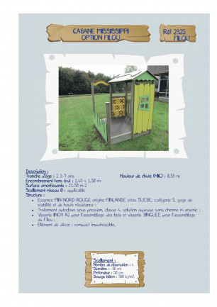 Cabane Mississipi Filou 2925FILOU