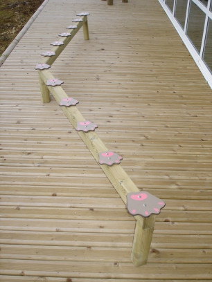 Poutre d'équilibre Pattes d'Ours LA691 Loisirs Aménagements - Educ' Loisirs