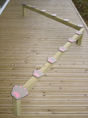 Poutre d'équilibre Pattes d'Ours LA691 Loisirs Aménagements - Educ' Loisirs