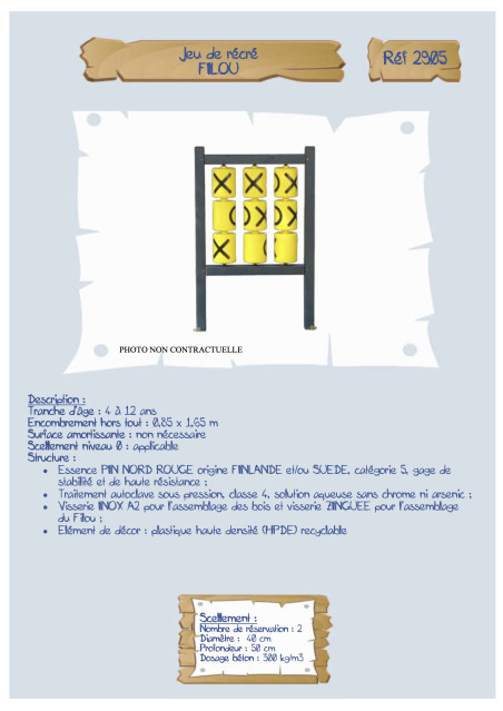 Jeu de récré FILOU LA2905