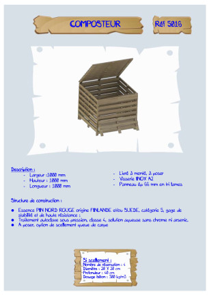 Composteur 5016 Loisirs Aménagements