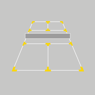 Set de marquage au sol Pickleball Sporti France 013004 Educ Loisirs