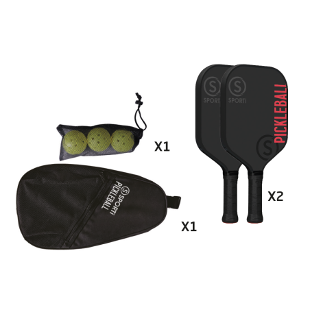 Kit Pickleball fibre de verre Sporti France 013013 Educ Loisirs