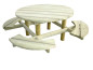 Table-banc ronde Groseille assise 42 cm LA9011