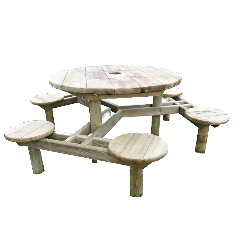 Table-banc ronde Muscat assise 40 cm LA9033