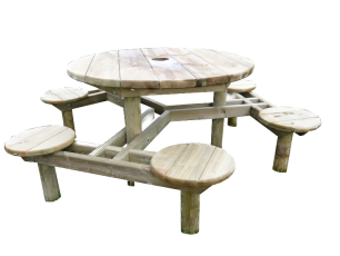 Table banc ronde Muscat LA9033 Loisirs Aménagements - Educ' Loisirs