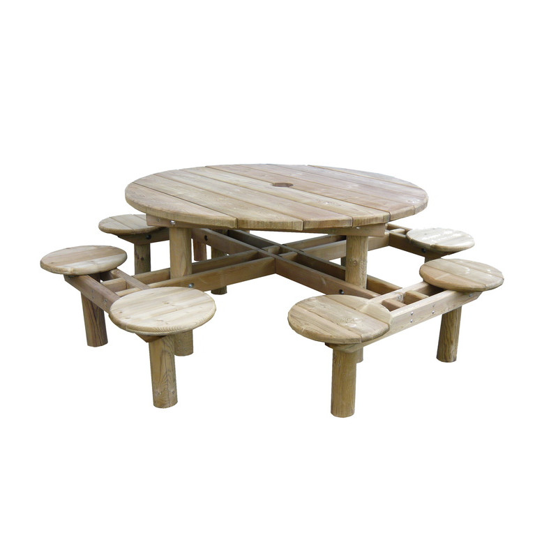 Table-banc ronde Cassis assise 40 cm LA9034