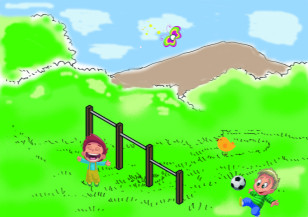 Barres fixes Kid & Fit LA3401S Loisirs Aménagements - Educ' Loisirs