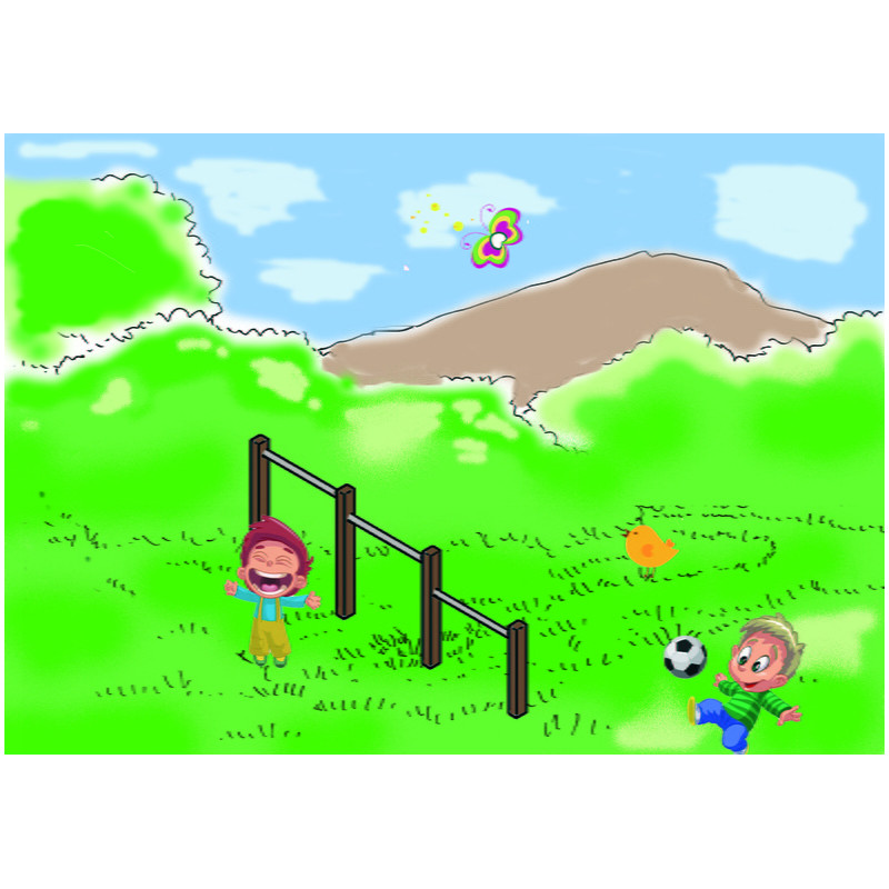 Barres fixes Kid & Fit 4/11 ans LA3401S