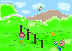 Barres fixes Kid & Fit LA3401S Loisirs Aménagements - Educ' Loisirs