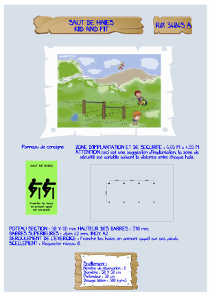 Sauts de haies Kid & Fit LA3404S Loisirs Aménagements - Educ' Loisirs