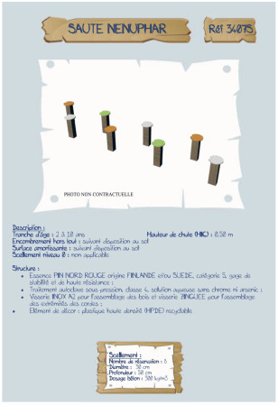 Saute Nénuphar 2/10 ans LA3407S