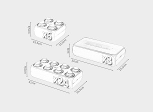 Building Bricks Blocks XXL Pastels 33 pièces Marioinex 905838 Educ' Loisirs