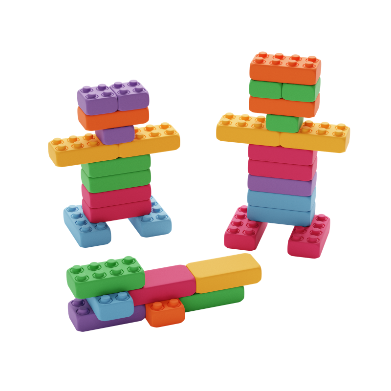 Building Bricks Blocks XXL Pastels 33 pièces / 2 ans +