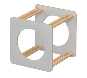 Cube à grimper avec fenêtre ronde Parcours d'escalade BELEDUC 67304