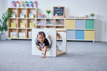 Cube à grimper fenêtre ronde Parcours d'escalade