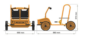 Buddy Car 4/7 ans Top Trike Beleduc 64380 Educ' Loisirs
